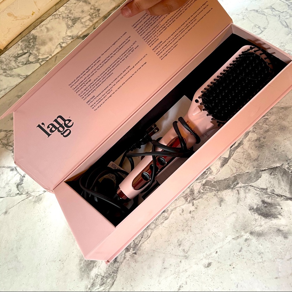 Lange straightener brush